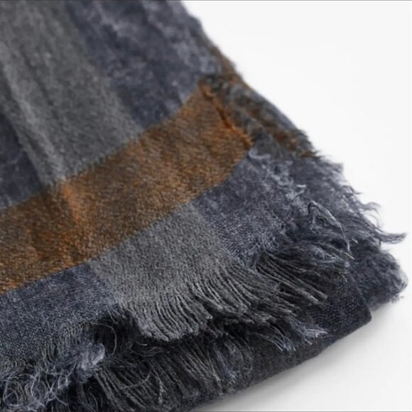 NWT ZARA Striped Scarf - Picture 2 of 6